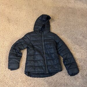 Kids Black Puffer Jacket